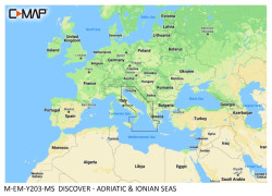 Sonarov mapy Lowrance C-Map - Eurpa Juh